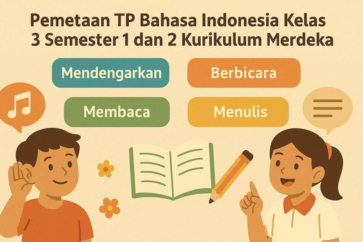 Pemetaan TP Bahasa Indonesia Kelas 3